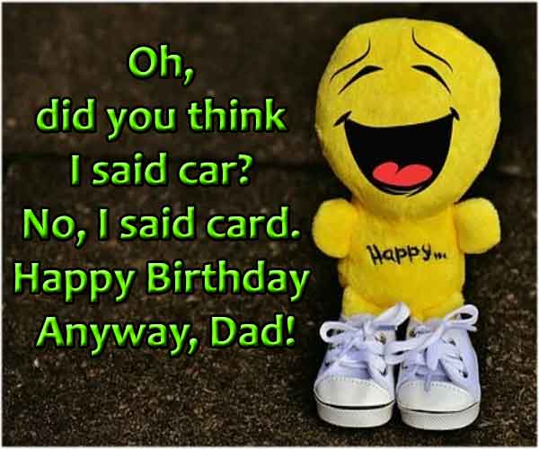 Top 20 Funny Birthday Wishes For Dad - HAPPY DAYS