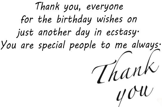 Top 50 Thank You Message for birthday wishes - HAPPY DAYS