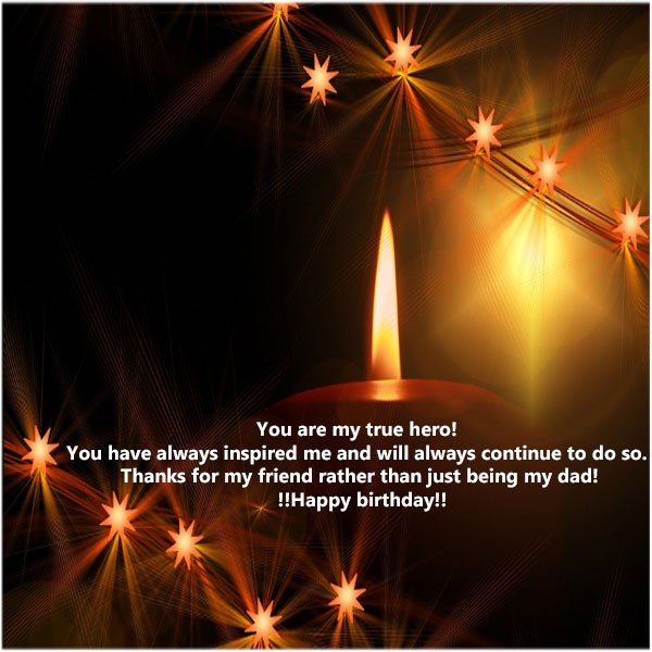 Happy birthday dad photo with quotes for facebook