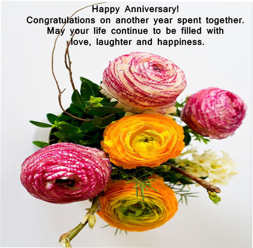 Marriage anniversary wishes in English