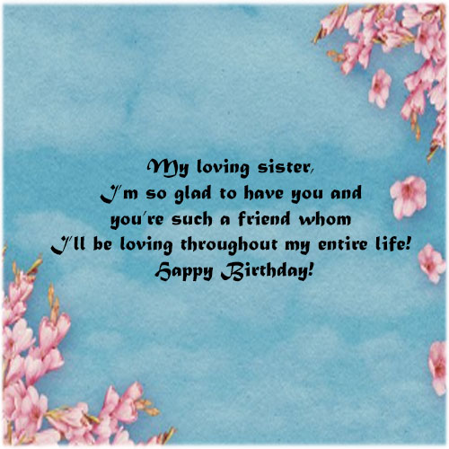 Happy Birthday Sister images with quotes download