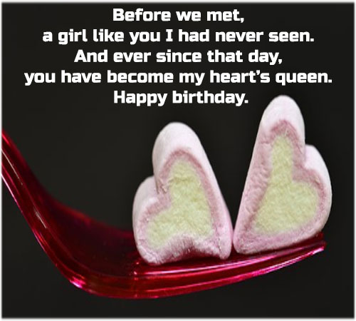 Birthday images for girlfriend with sms for facebook