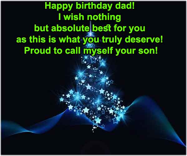 Birthday Wishes for Dad From Son