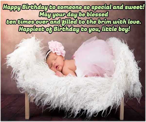 First Birthday Wishes for Baby Boy