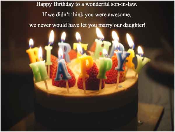Birthday Wishes for Son In Law