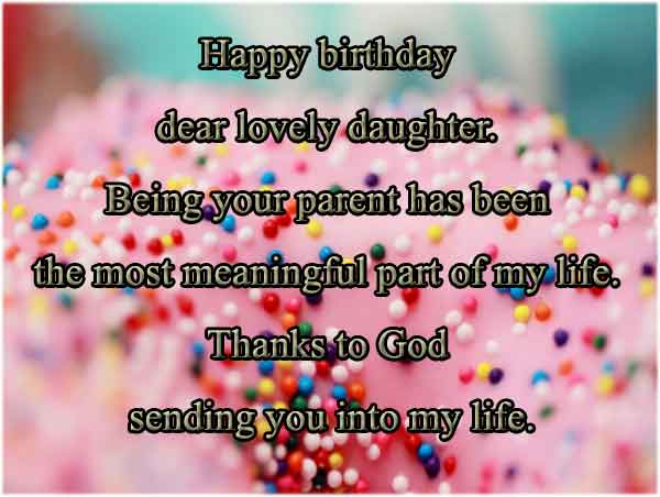 birthday message for daughter